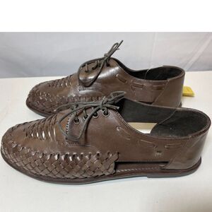 DESI HANGOVER Magnate Handmade Lace Up Loafer- Women's Size 8 - Tanned